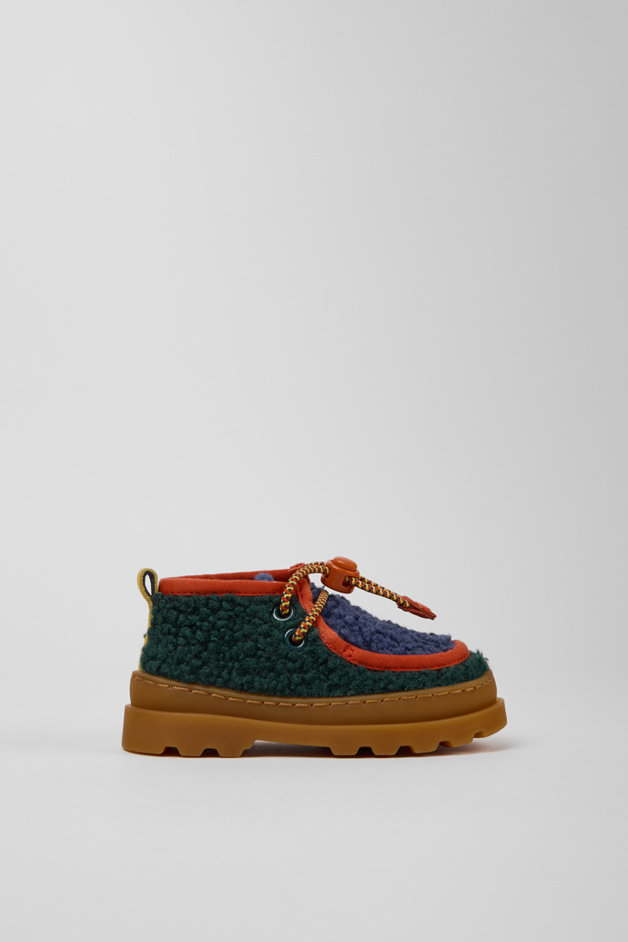 Bobo Choses x Camper Multicolor Textile and Leather Ankle Boots for Kids.