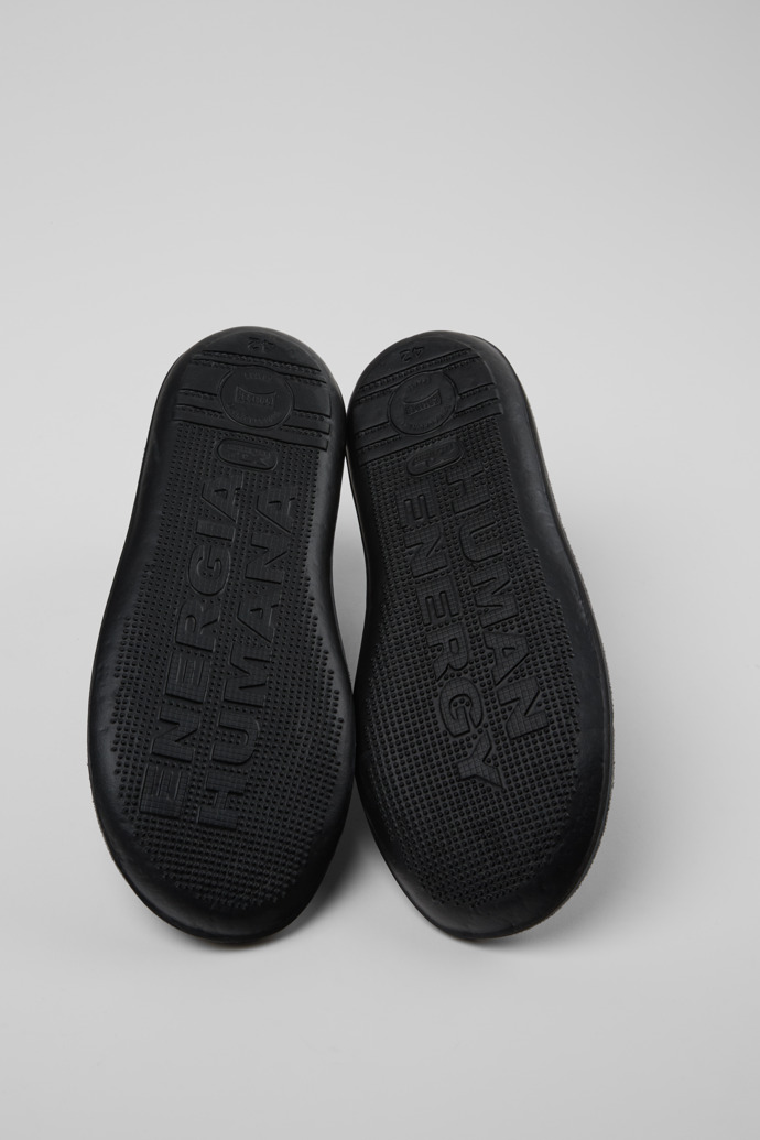 Beetle Gray Recycled Cotton and Nubuck Men's Ankle Boots.