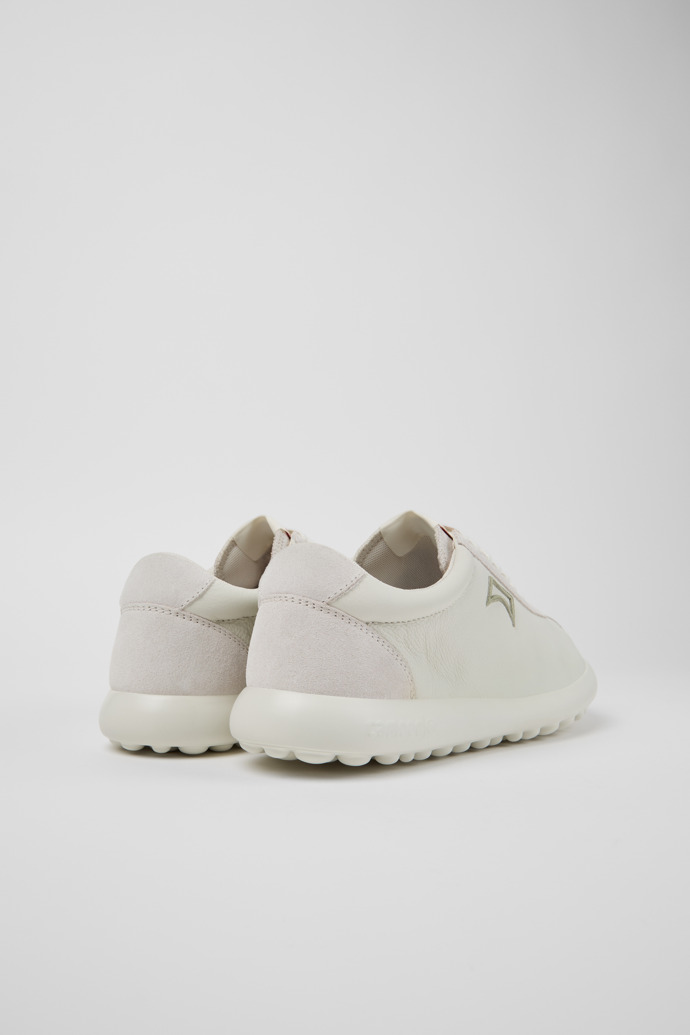Pelotas XLF White Leather and Nubuck Sneakers for Men.