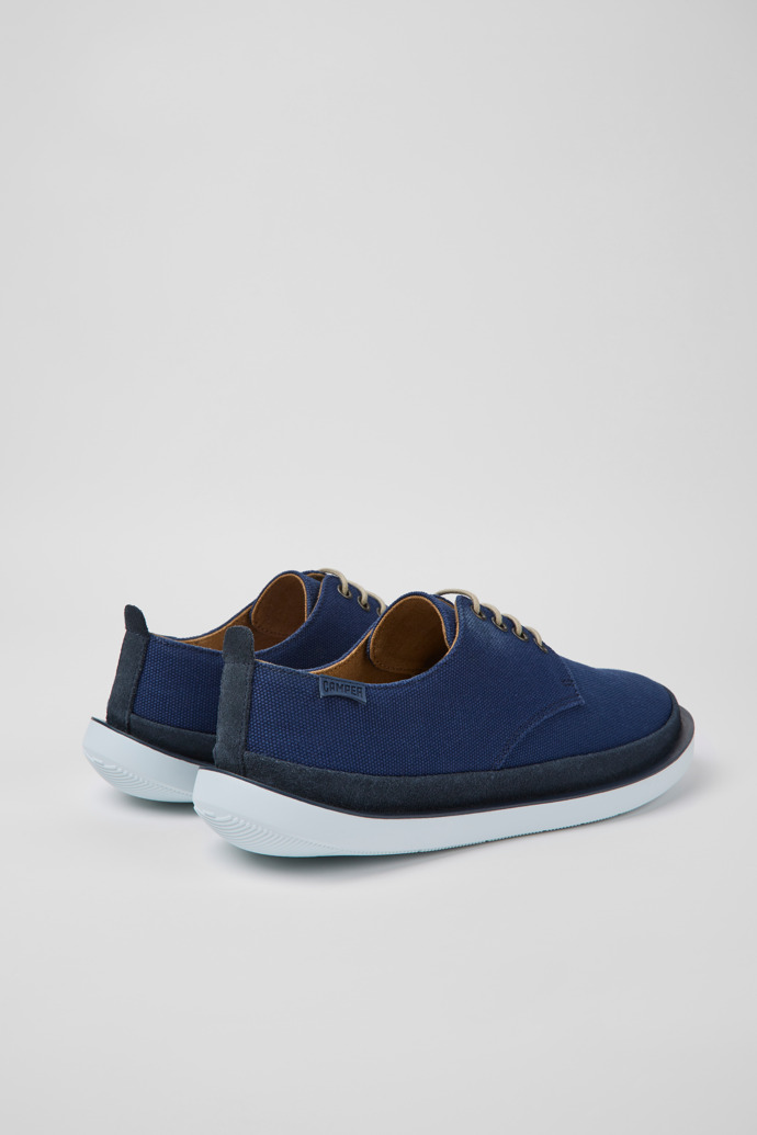 Wagon Blue textile and nubuck shoes for men