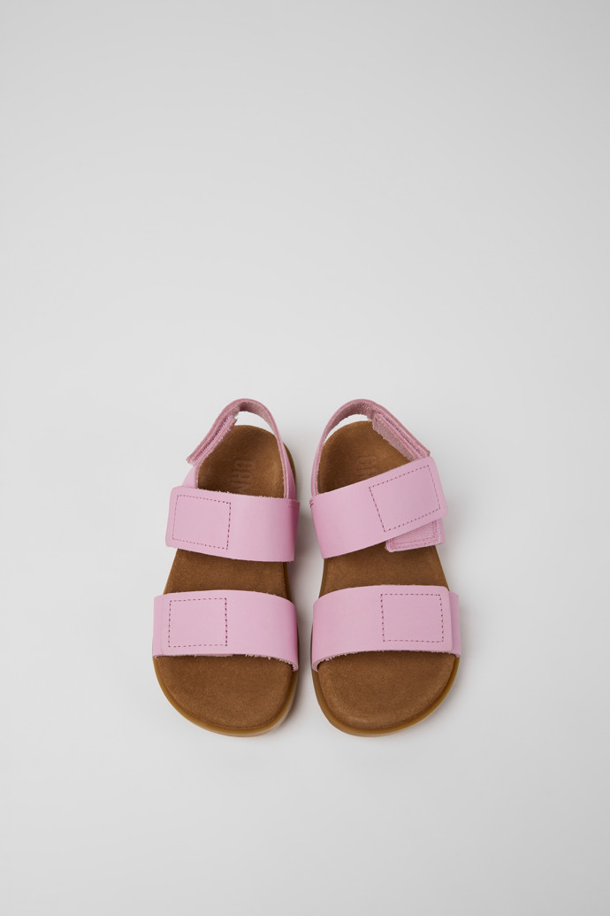 Brutus Sandal Pink leather sandals for girls