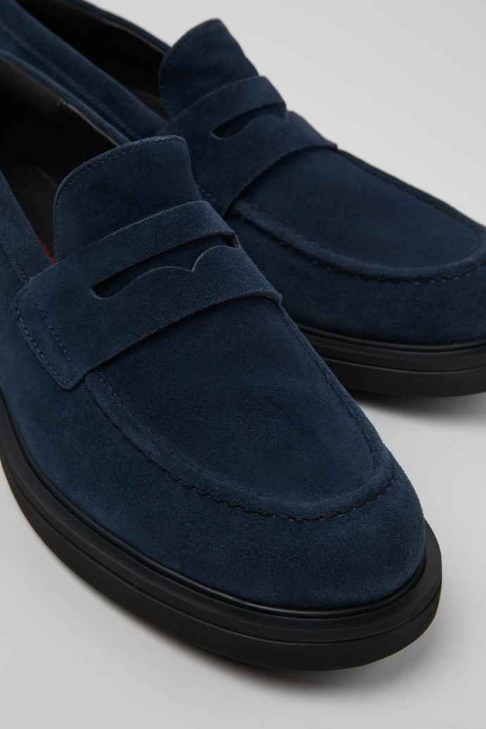 Norman Blue Nubuck Men's Shoes.