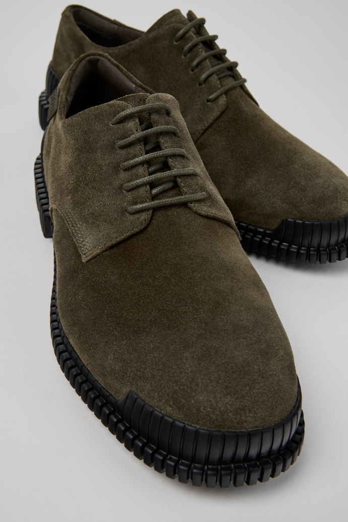 Pix Green Suede Shoes for Men.