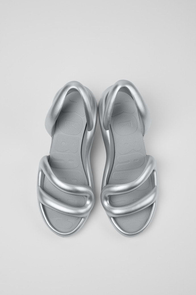 Kobarah Silver Sandals for Men.