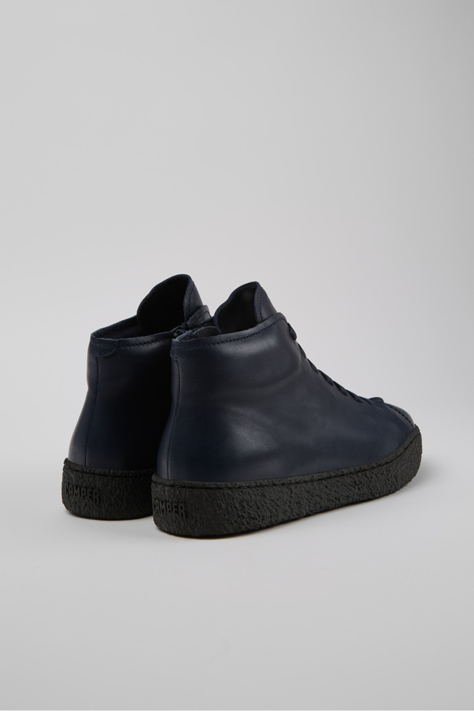 Peu Terreno Blue Leather Desert Boot for Men