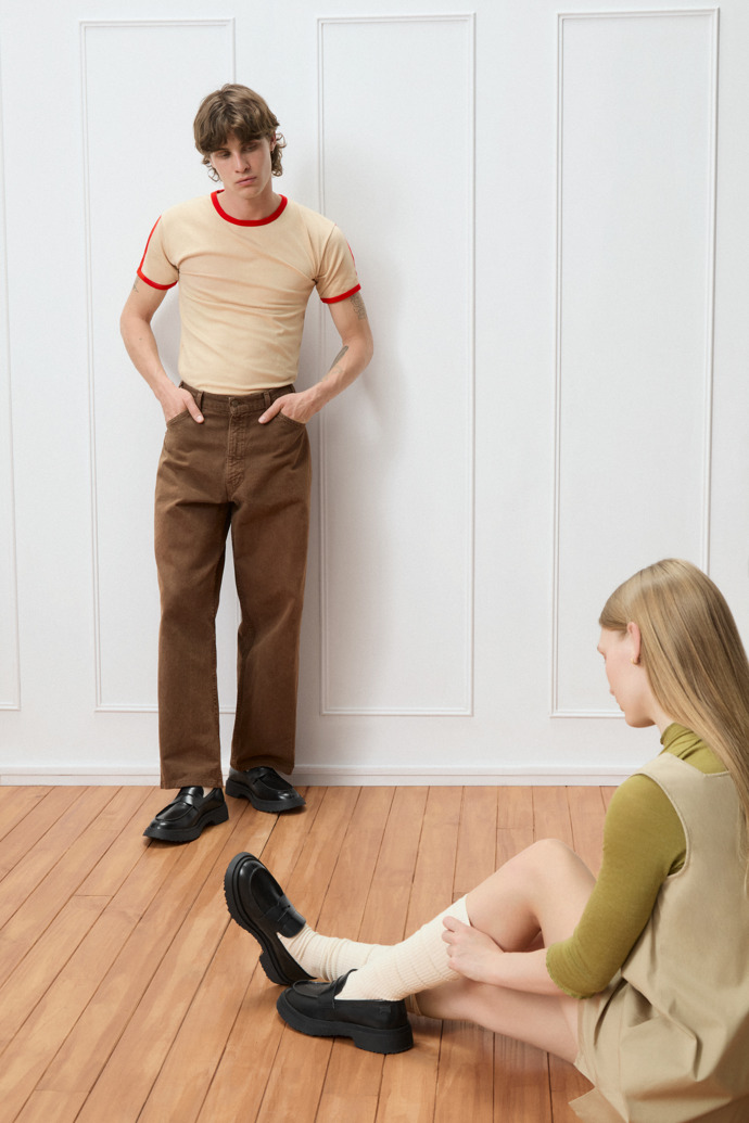 Walden Black Leather Mocasins for Men.