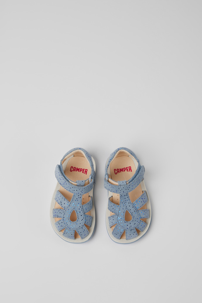 Bicho Blue nubuck sandals for kids