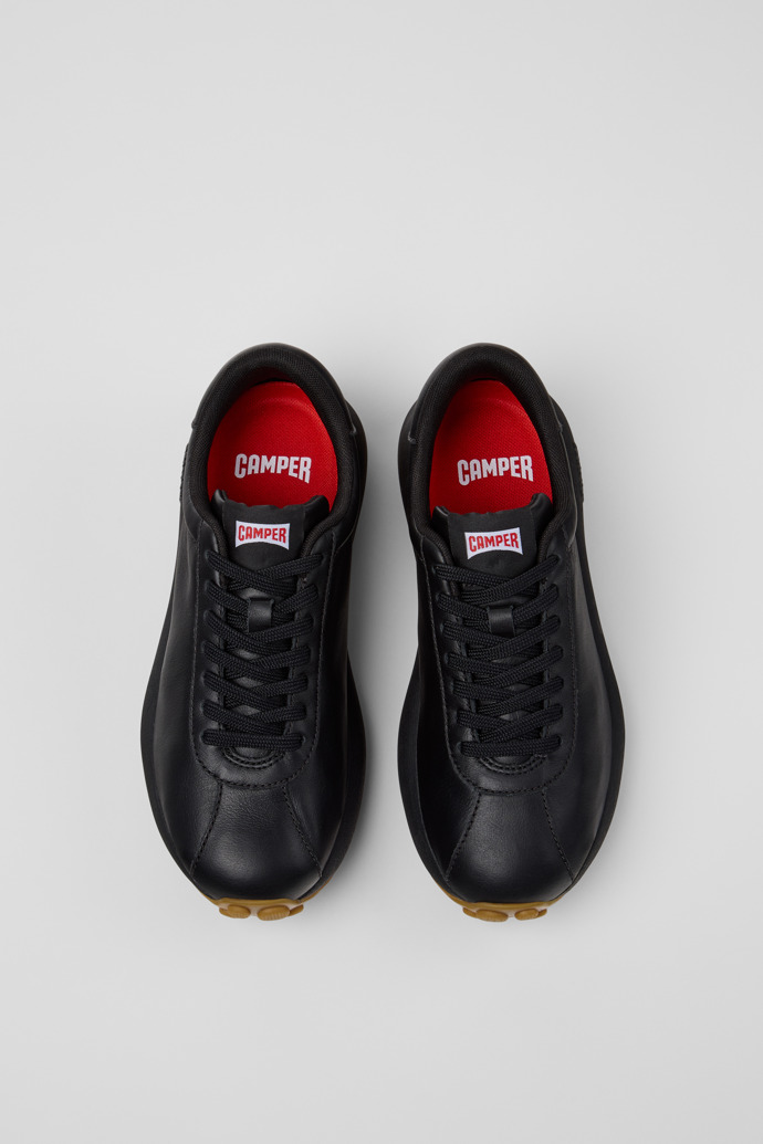 Pelotas Athens Black Leather Sneaker for Women.