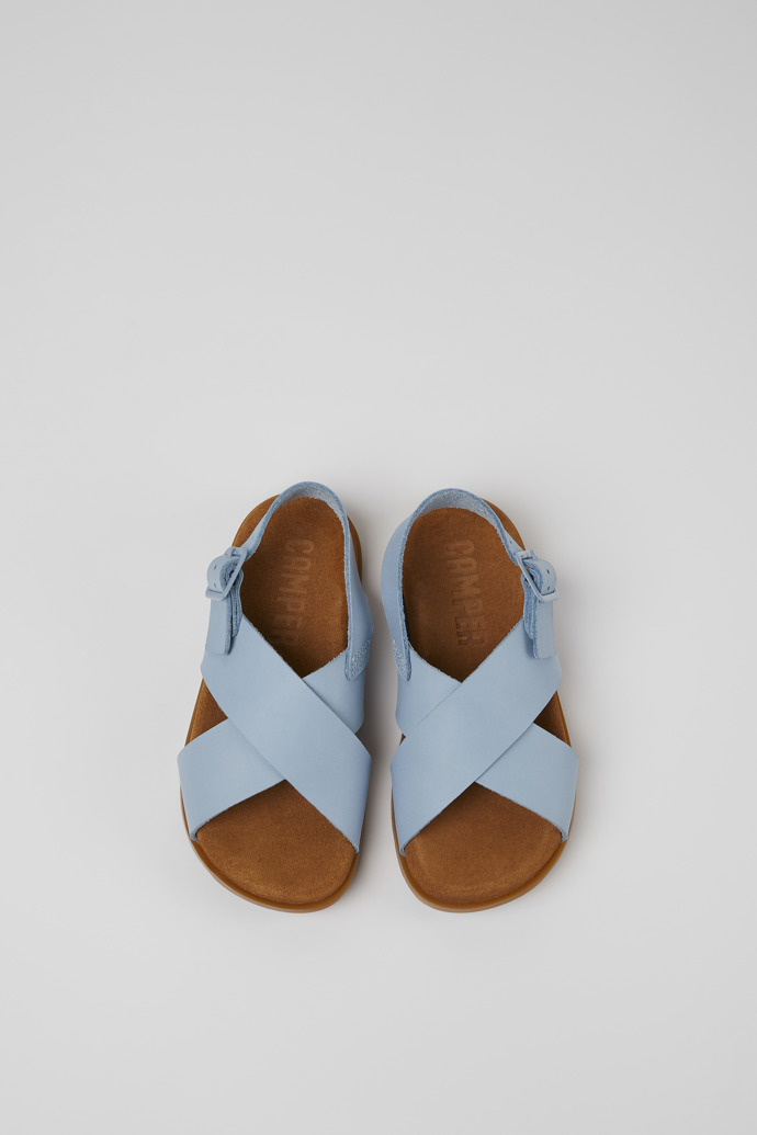Brutus Sandal Blue leather sandals for kids