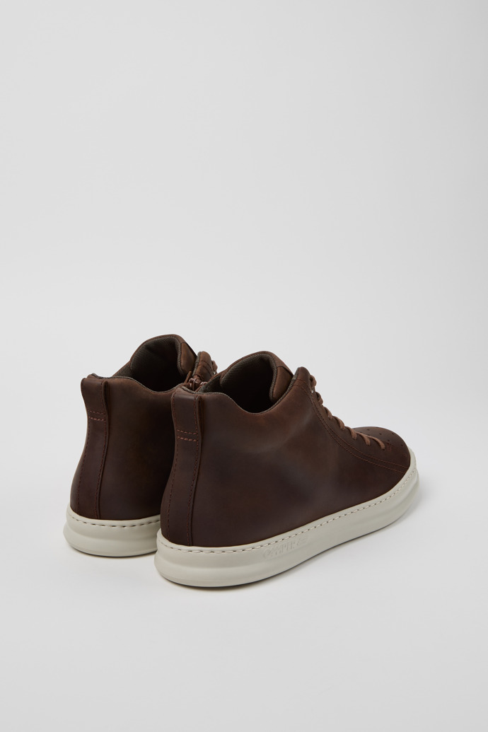 Runner Brown Nubuck Ankle Boots for Men.