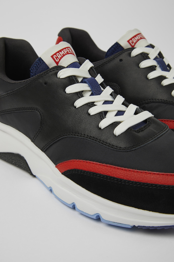 Drift Multicolor Textile and Leather Sneakers for Men.