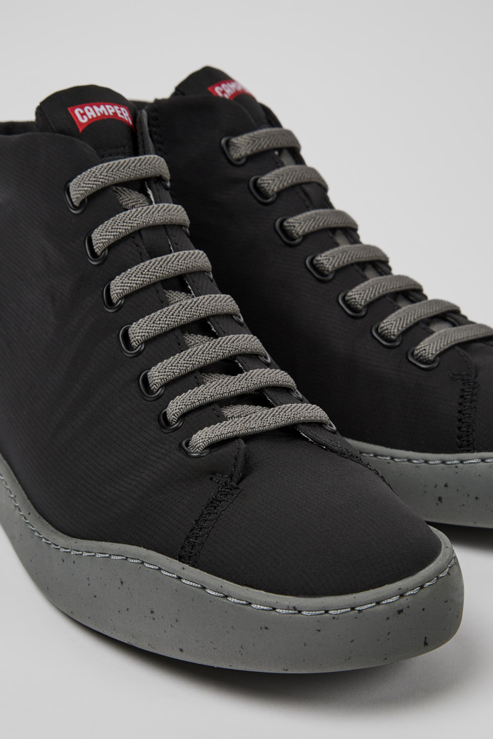Peu Touring Black Textile Sneaker Boots for Men.
