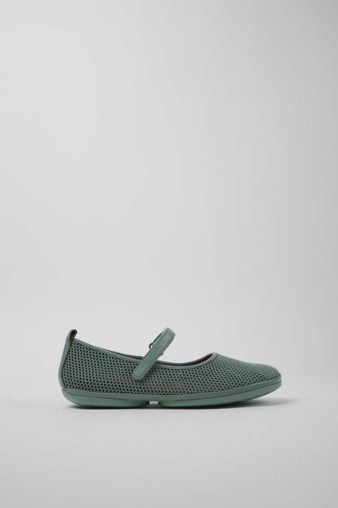 Right Green TENCEL® Lyocell and Leather Moccasins for Women.