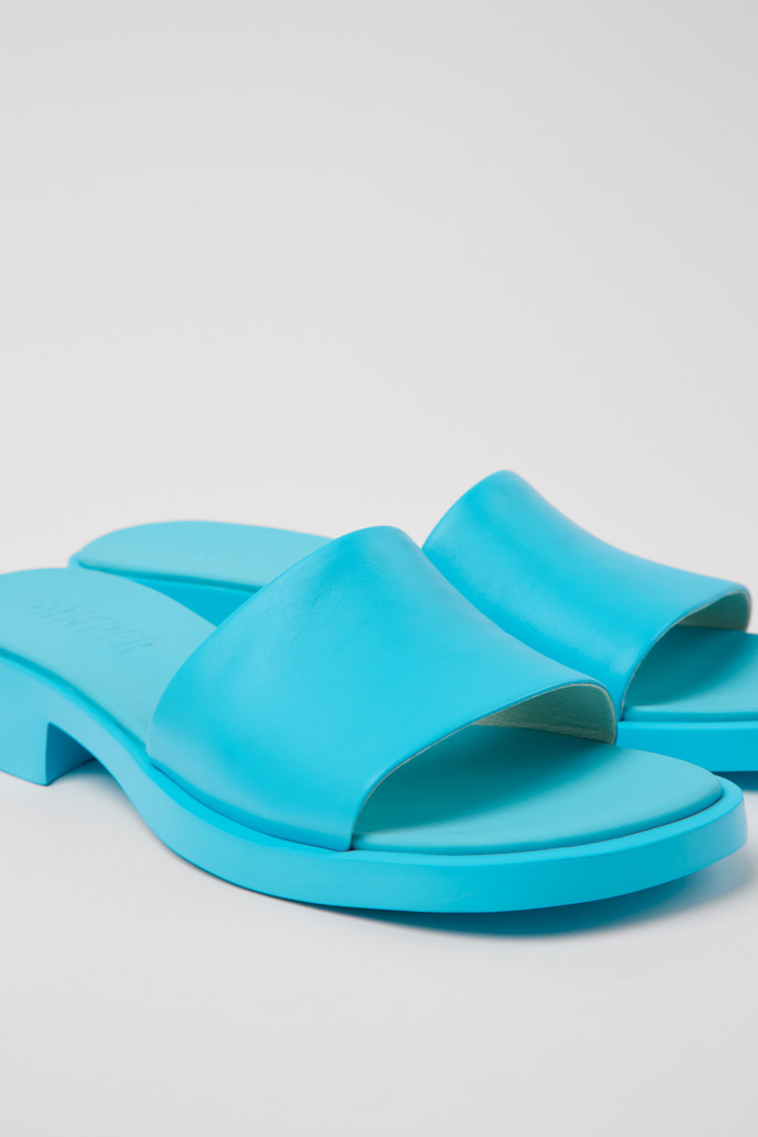 Dana Blue Leather Sandals for Women.