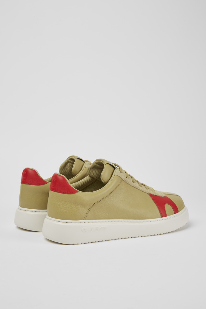Runner K21 Beige suede and leather sneakers