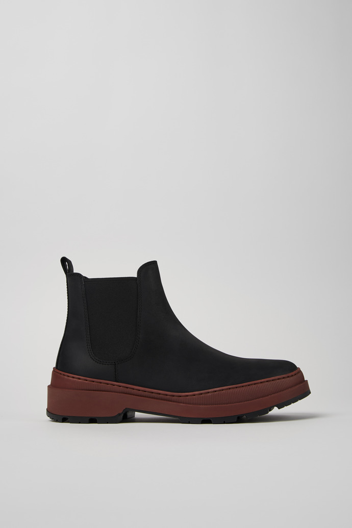 Brutus Trek MICHELIN Black nubuck ankle boots for men