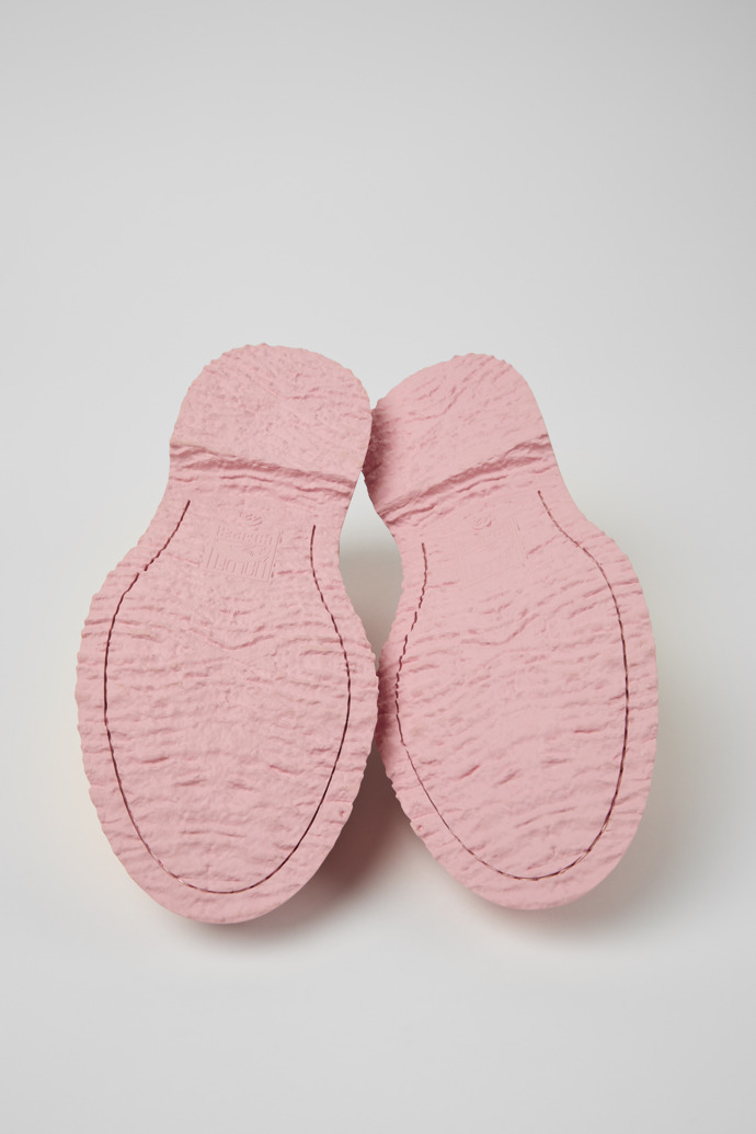 Twins Pink Leather Moccasins for Men.