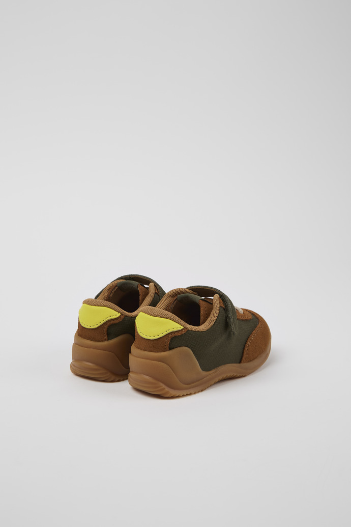 Dadda Green textile and nubuck sneakers for kids