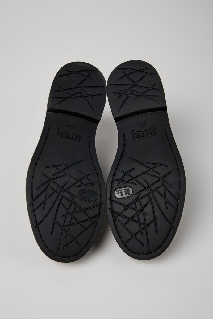 Dean Black Leather Ankle Boots for Men.