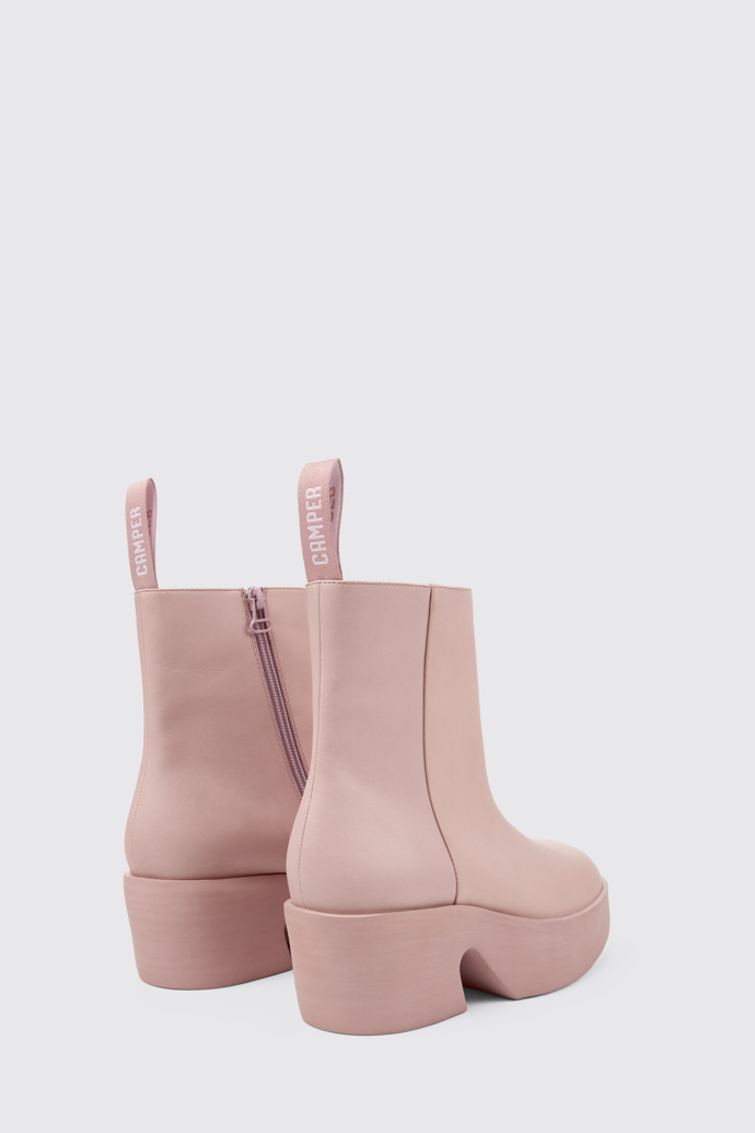 Billie Pink leather boots for women