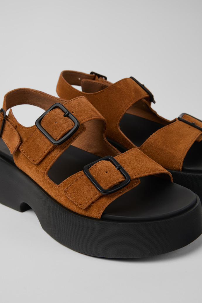 Tasha Brown Nubuck Sandals for Women.