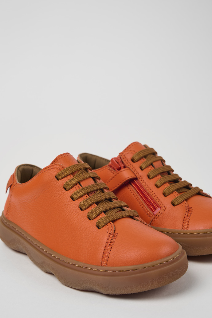 Kiddo Orange leather shoes for kids