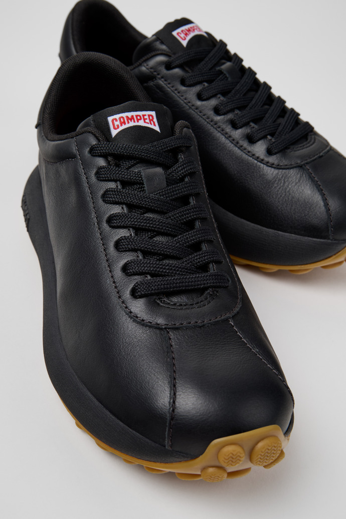 Pelotas Athens Black Leather Sneaker for Women.
