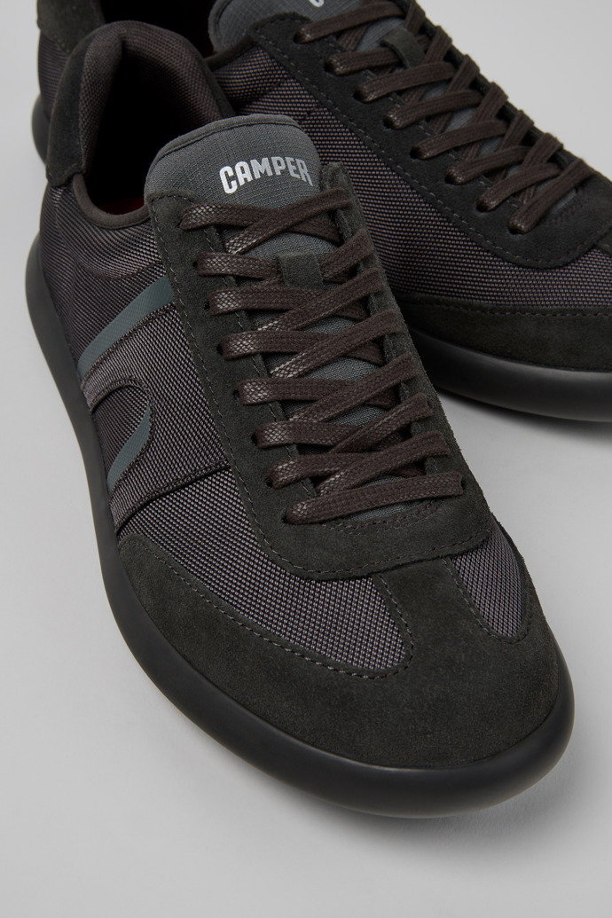 Pelotas Soller Gray Textile and Nubuck Sneakers for Men.