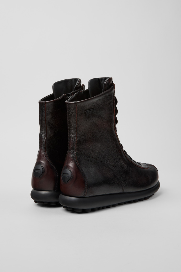 Pelotas Burgundy Leather Mid Boots for Women.