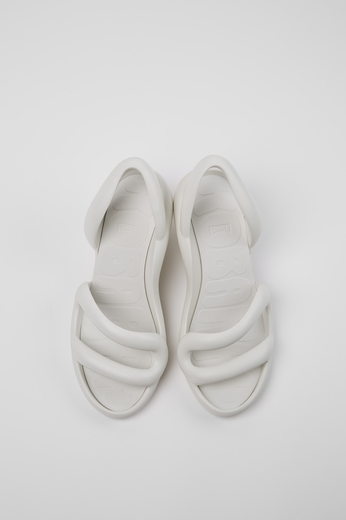 Kobarah White Textile Sandals for Men.