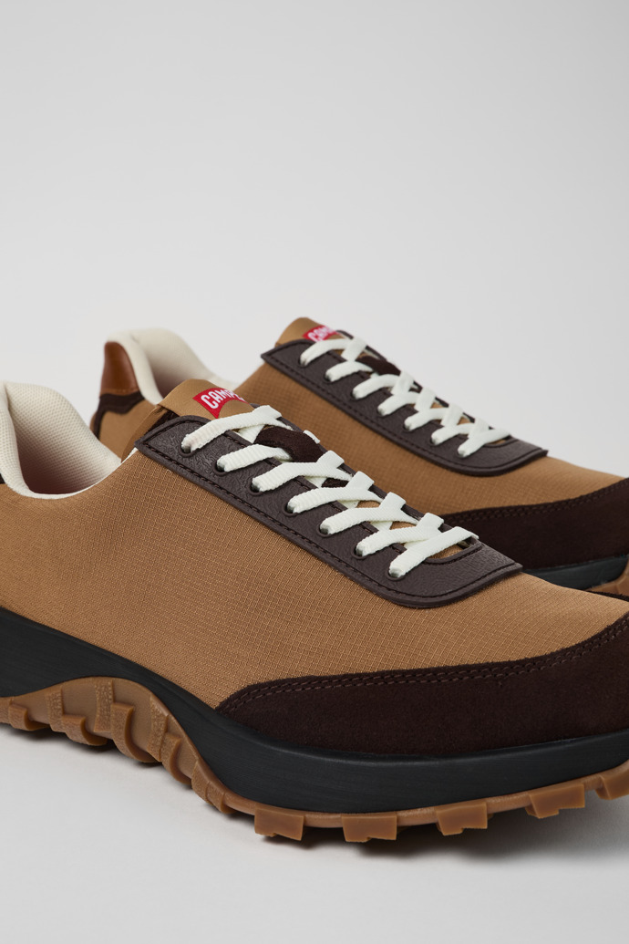 Drift Trail VIBRAM Brown Textile/Nubuck Sneaker for Men