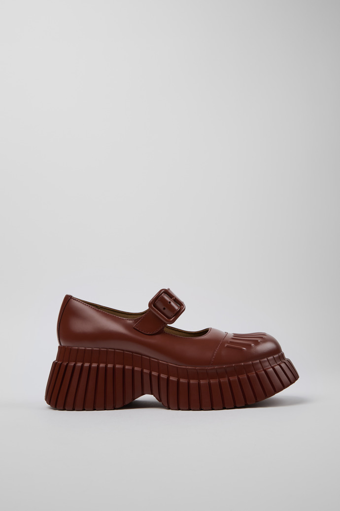 BCN Red Leather Women's Shoe.