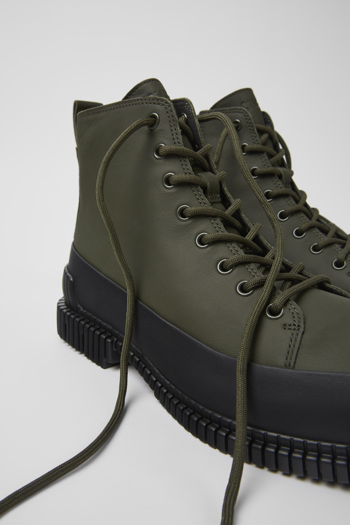 Pix Khaki lace up boot for men