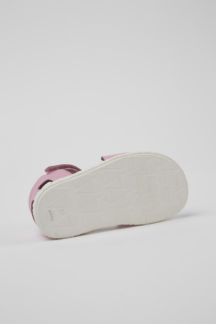 Twins Pink Leather 2-Strap Sandal