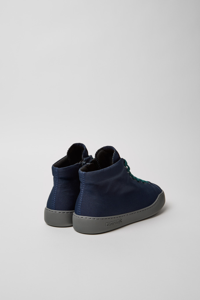 Peu Touring Blue Textile Sneaker Boots for Men.