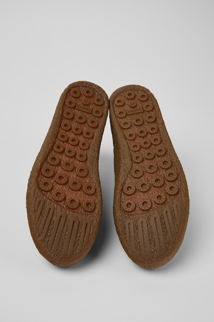 Peu Terreno Brown Nubuck Ankle Boots for Men.