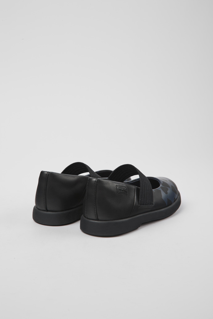 Twins Black leather Mary Jane shoes for kids