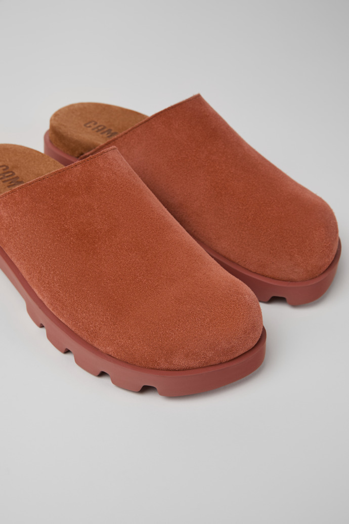 Brutus Sandal Red Nubuck Sandals for Women.