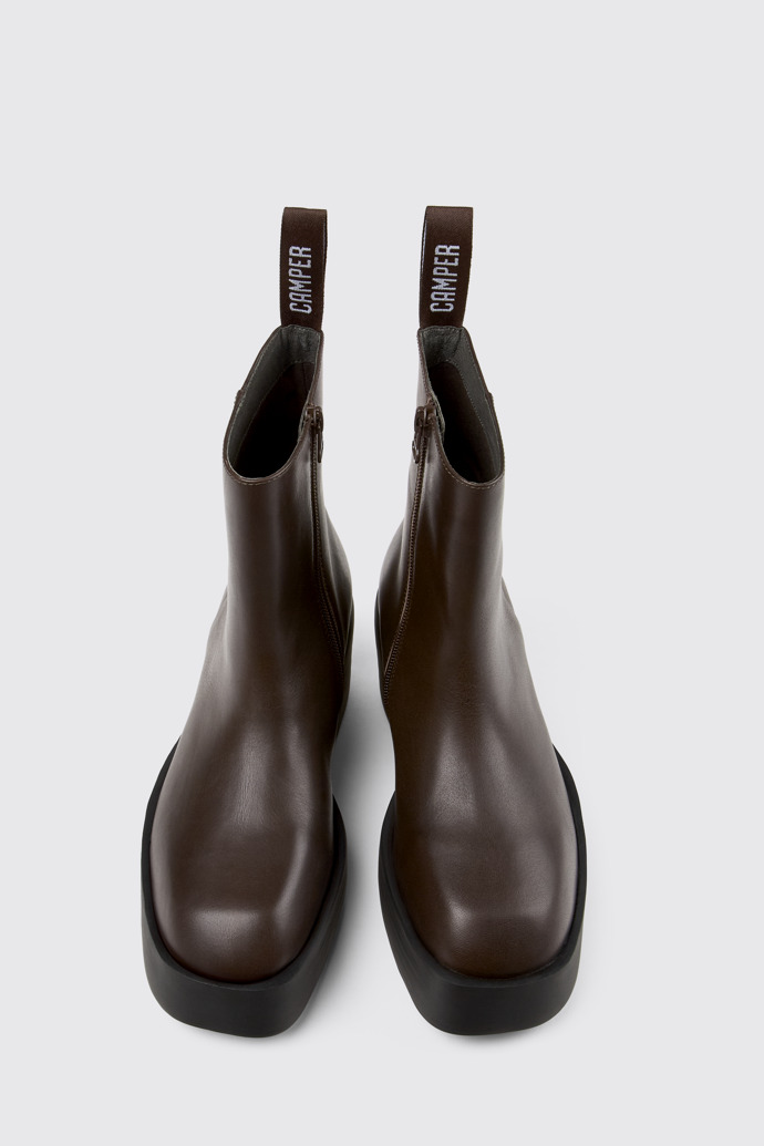 Billie Brown leather boots for women