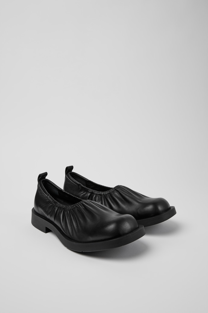 MIL 1978 Black leather ballerinas