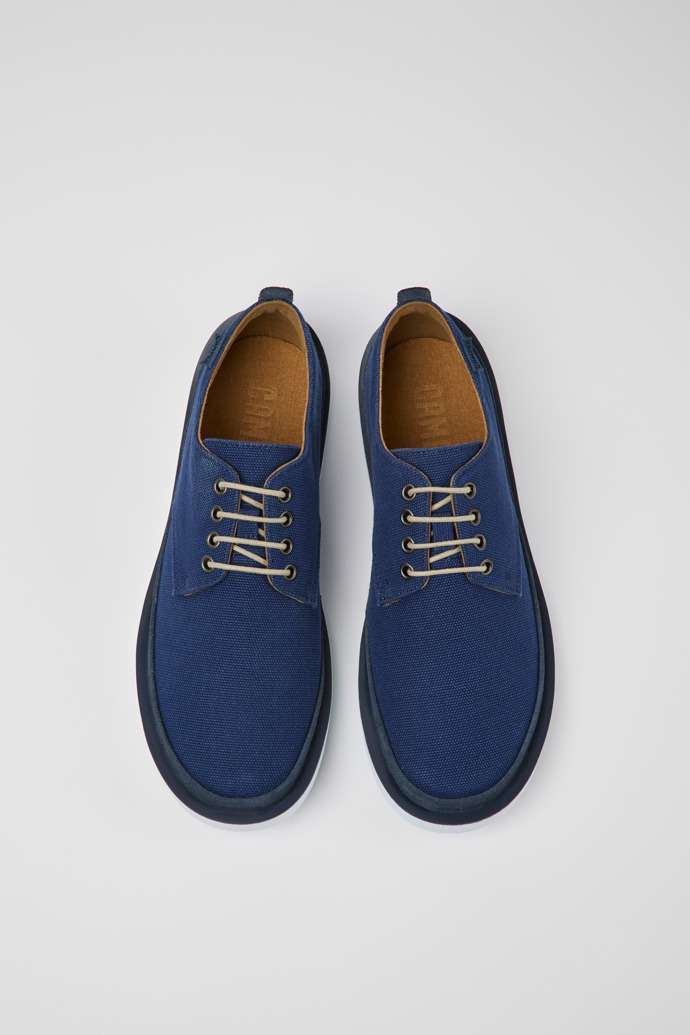 Wagon Blue textile and nubuck shoes for men