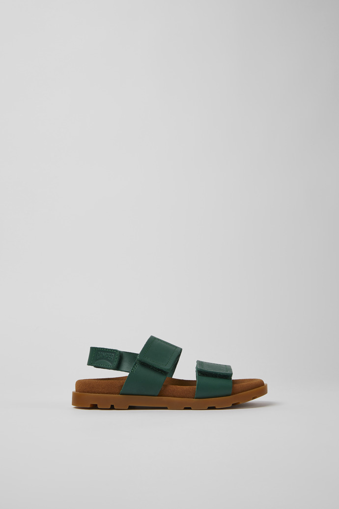 Brutus Sandal Green leather sandals for kids