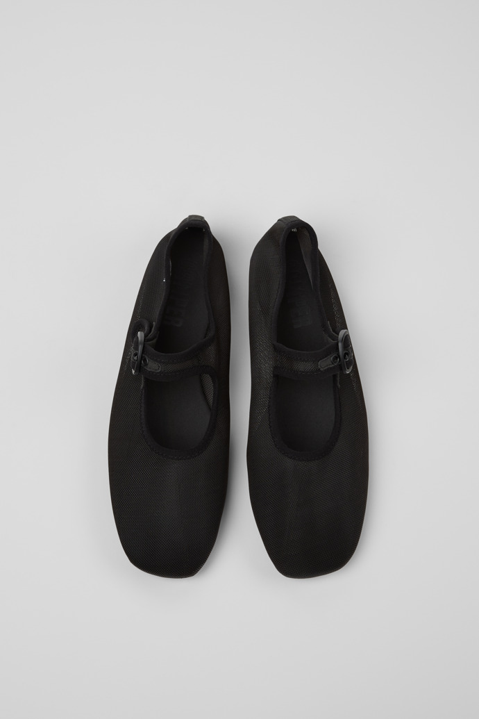 Casi Myra Black Recycled PET Shoes for Women.
