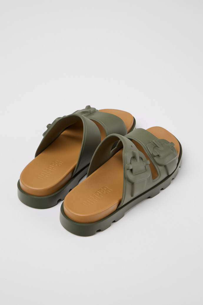 Brutus Sandal Green Synthetic Sandals for Men.