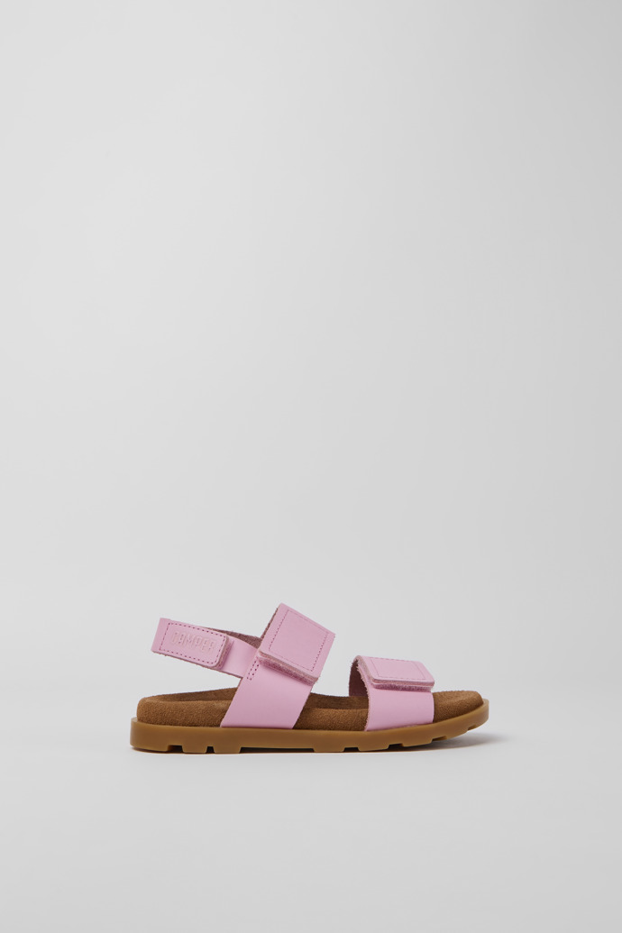 Brutus Sandal Pink leather sandals for girls