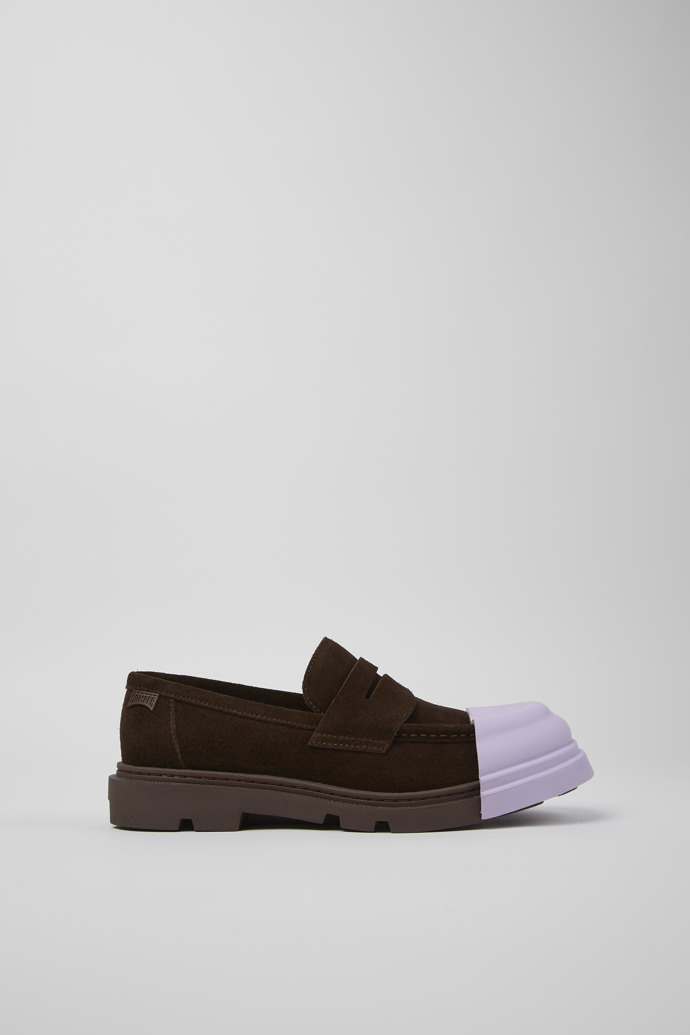Junction Brown nubuck loafers for women