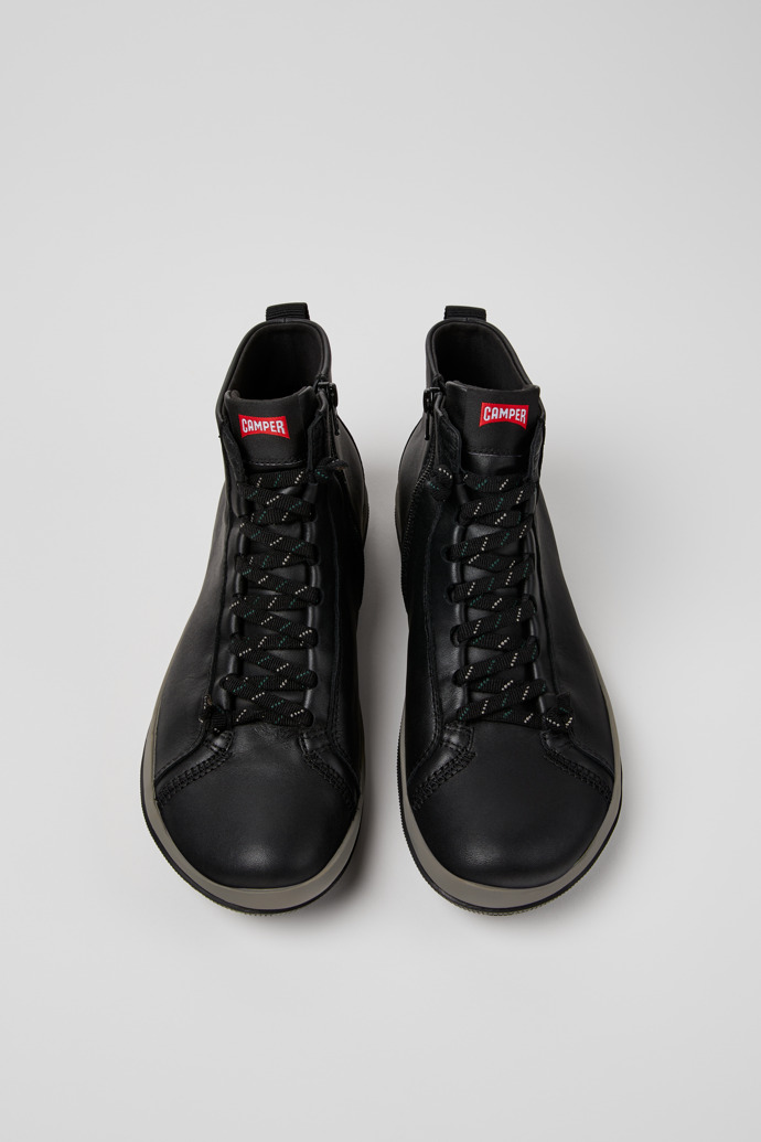 Peu Pista GM - GORE-TEX Black Leather Mid Boots for Men.