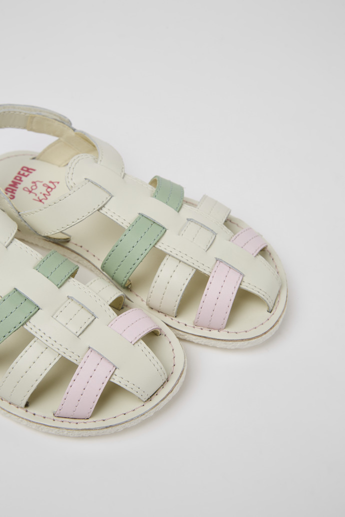 Miko Multicolored leather sandals for girls
