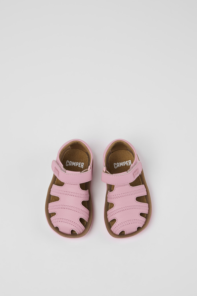 Bicho Pink Leather Sandal