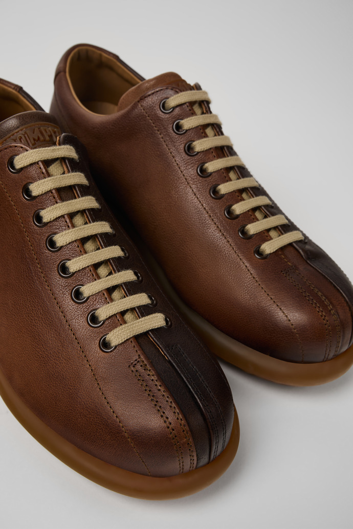 Twins Multicolored leather shoe for men